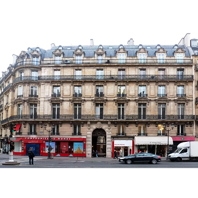 façade sur l’avenue de l’opéra